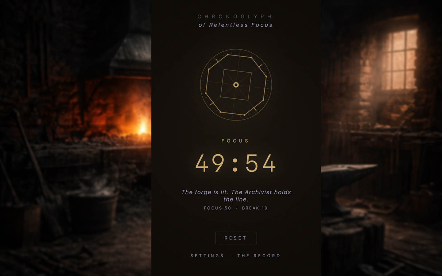 Chronoglyph — Focus timer